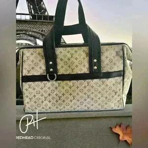 Louis Vuitton denim Josephine EUC in Olive Green “One of one. Will not relist.”